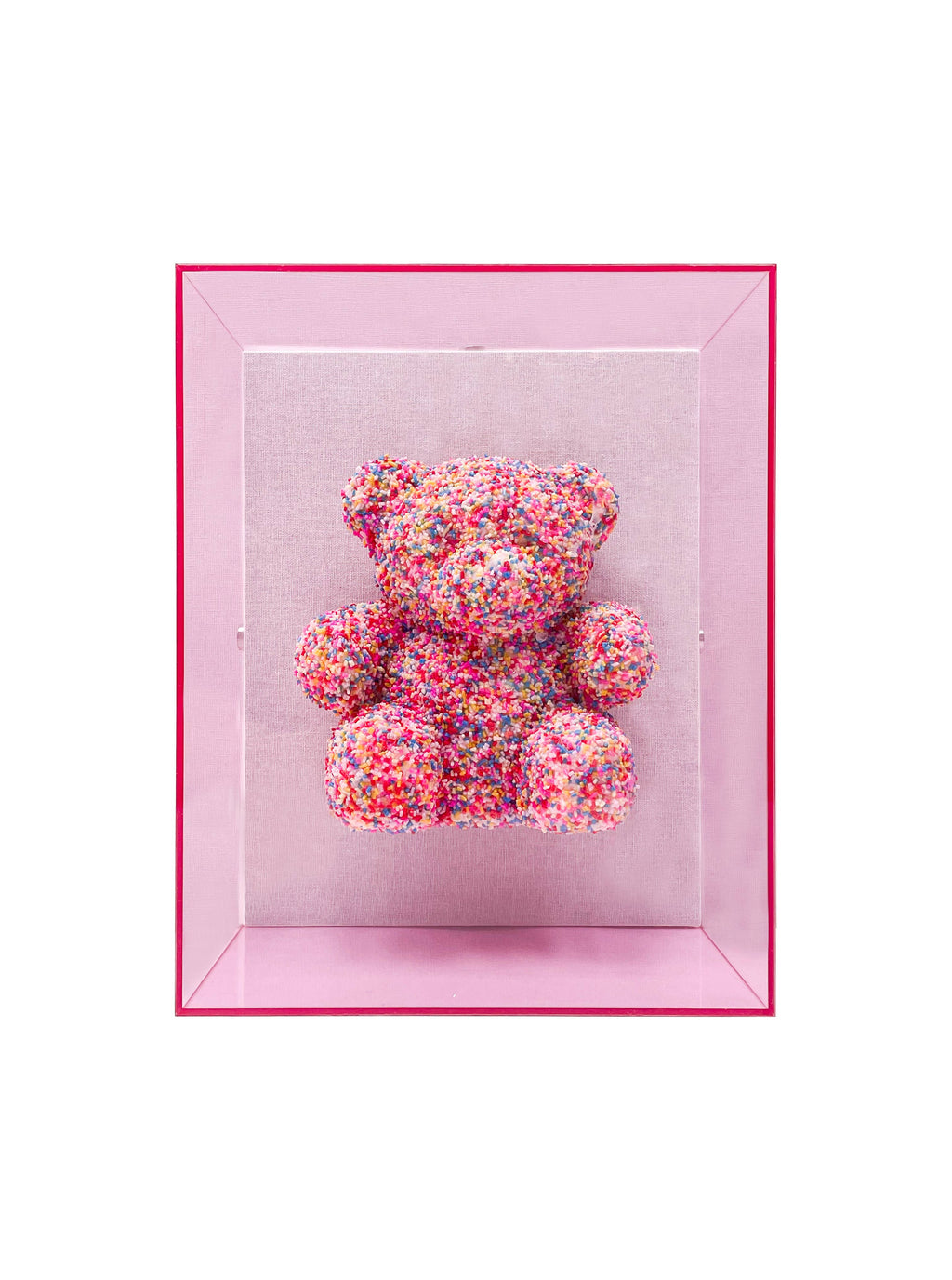 Think Sweet: Sprinkle Gummy Bear Wall Art (Pop Art Acrylic Decor)