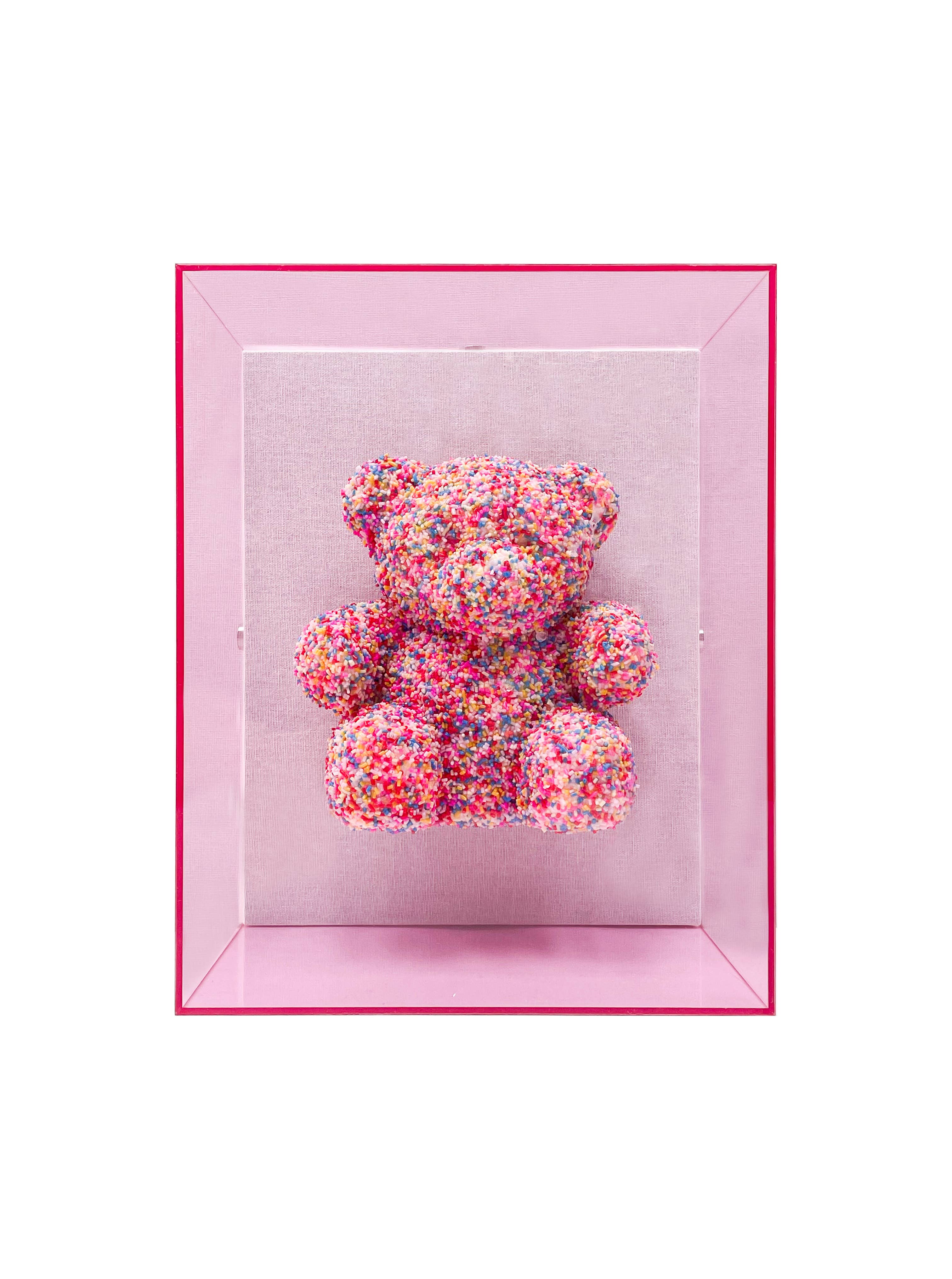 Think Sweet: Sprinkle Gummy Bear Wall Art (Pop Art Acrylic Decor)