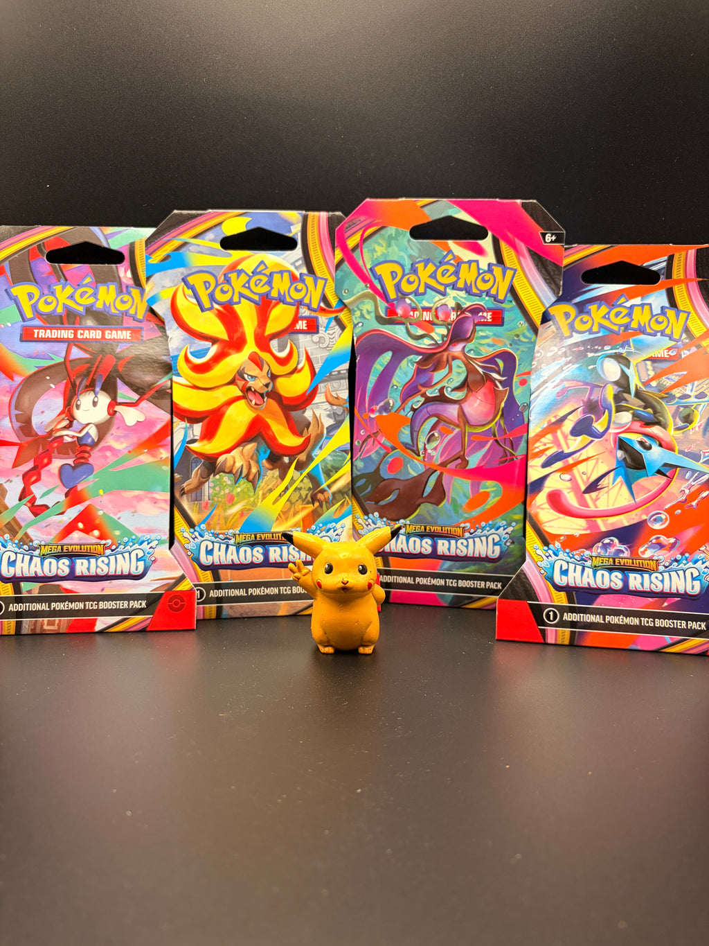 Pokémon TCG: Chaos Rising Sleeved Booster Pack Complete Art Set (4 Packs)