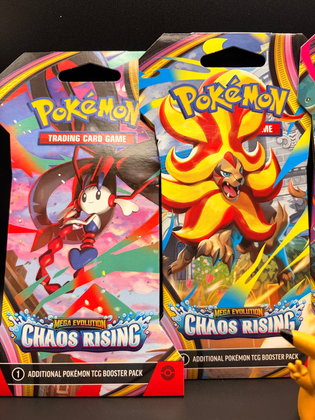 Pokémon TCG: Chaos Rising Sleeved Booster Pack Complete Art Set (4 Packs)