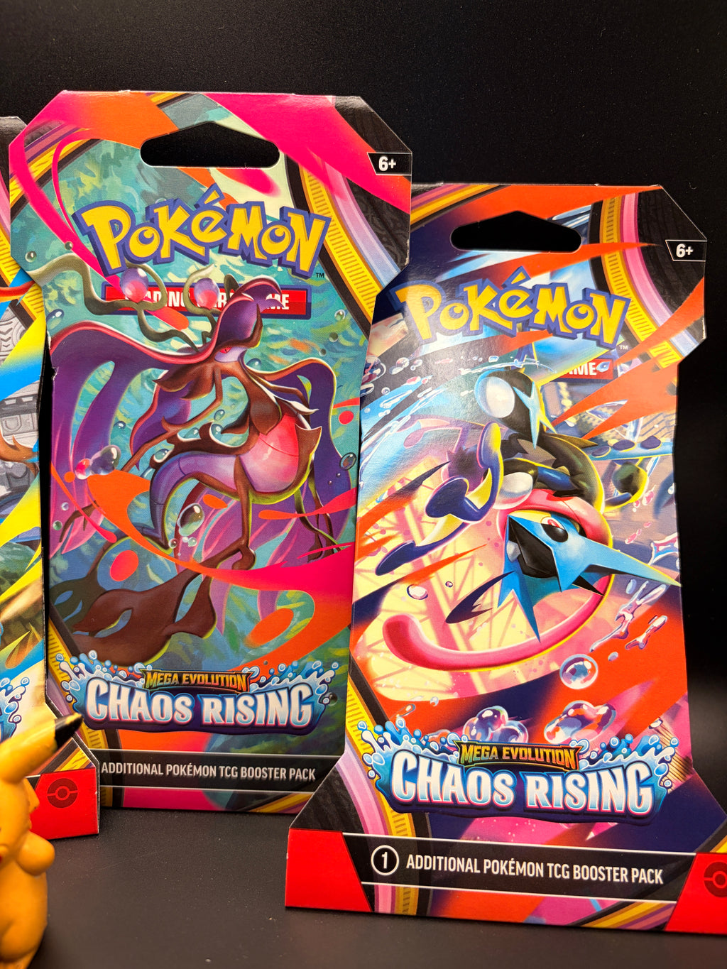Pokémon TCG: Chaos Rising Sleeved Booster Pack Complete Art Set (4 Packs)