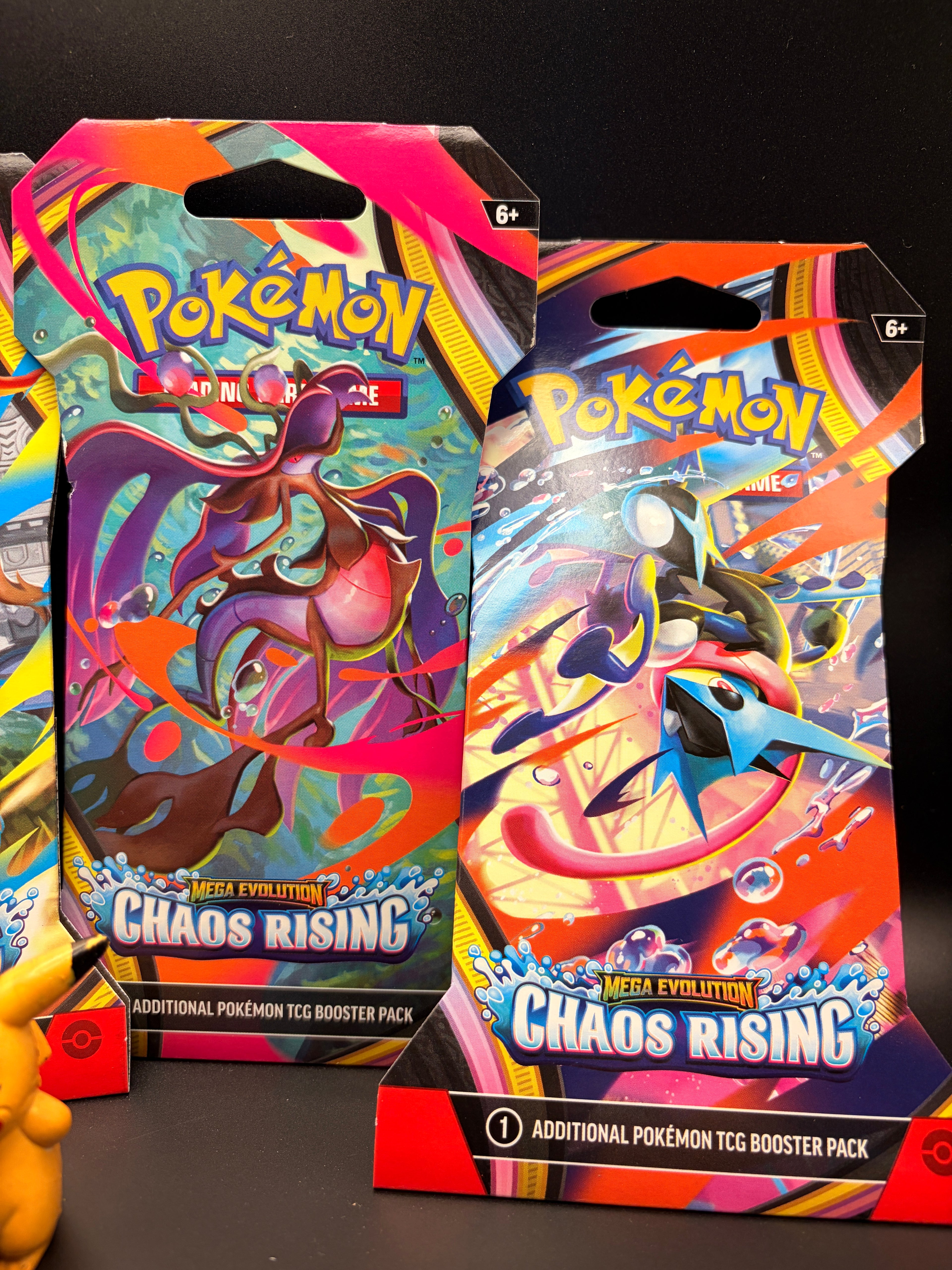 Pokémon TCG: Chaos Rising Sleeved Booster Pack Complete Art Set (4 Packs)