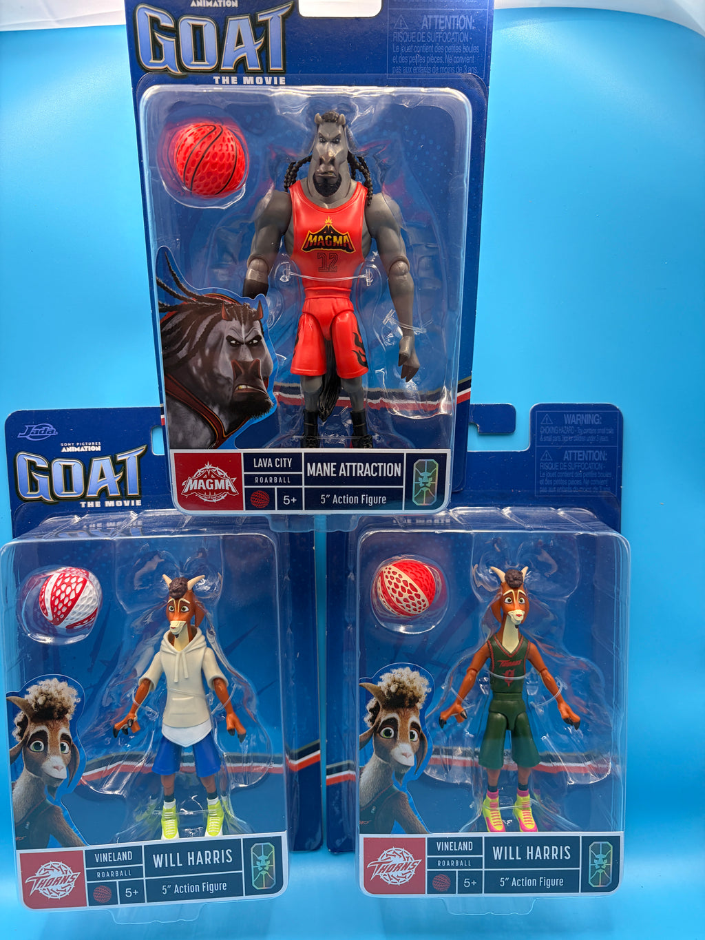 GOAT Netflix Movie Action Figure Set -  Harris, Mane Attraction