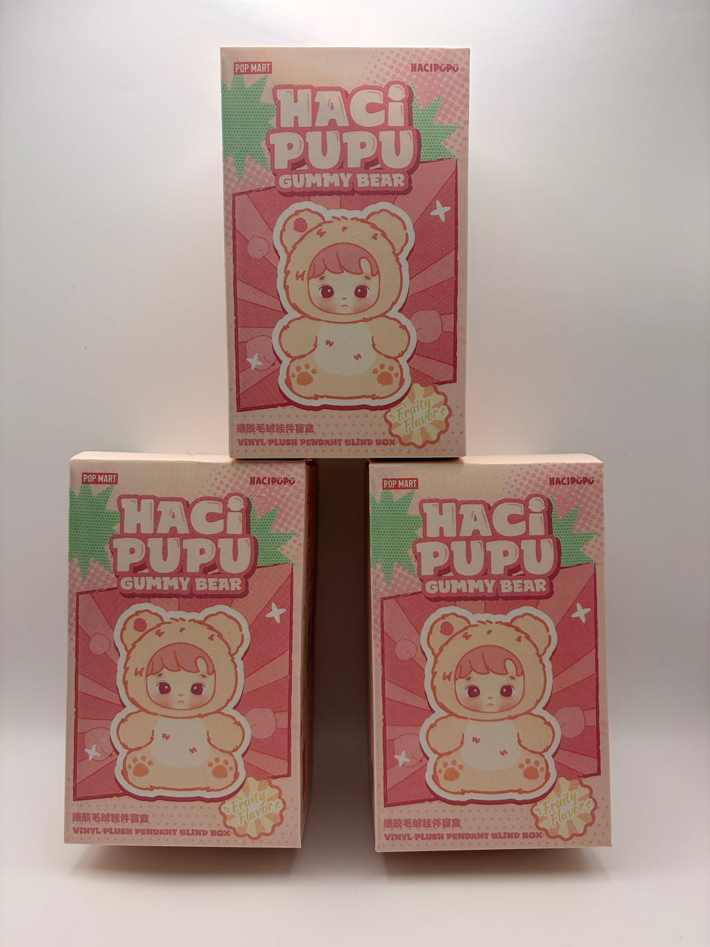 POP MART: HACIPUPU Gummy Bear Series Vinyl Plush Pendant (Single Blind Box)