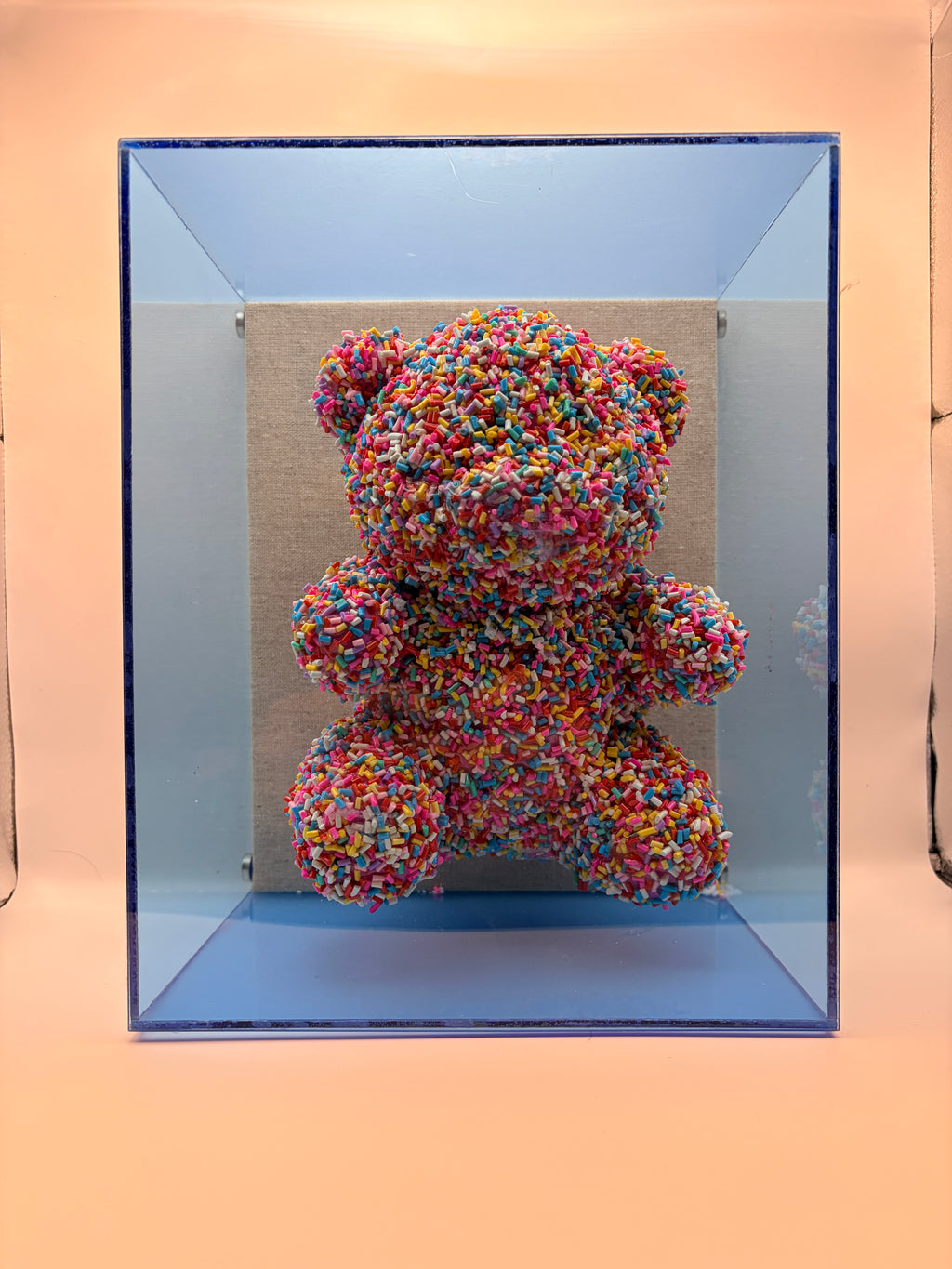 Think Sweet: Sprinkle Gummy Bear Wall Art (Pop Art Acrylic Decor)