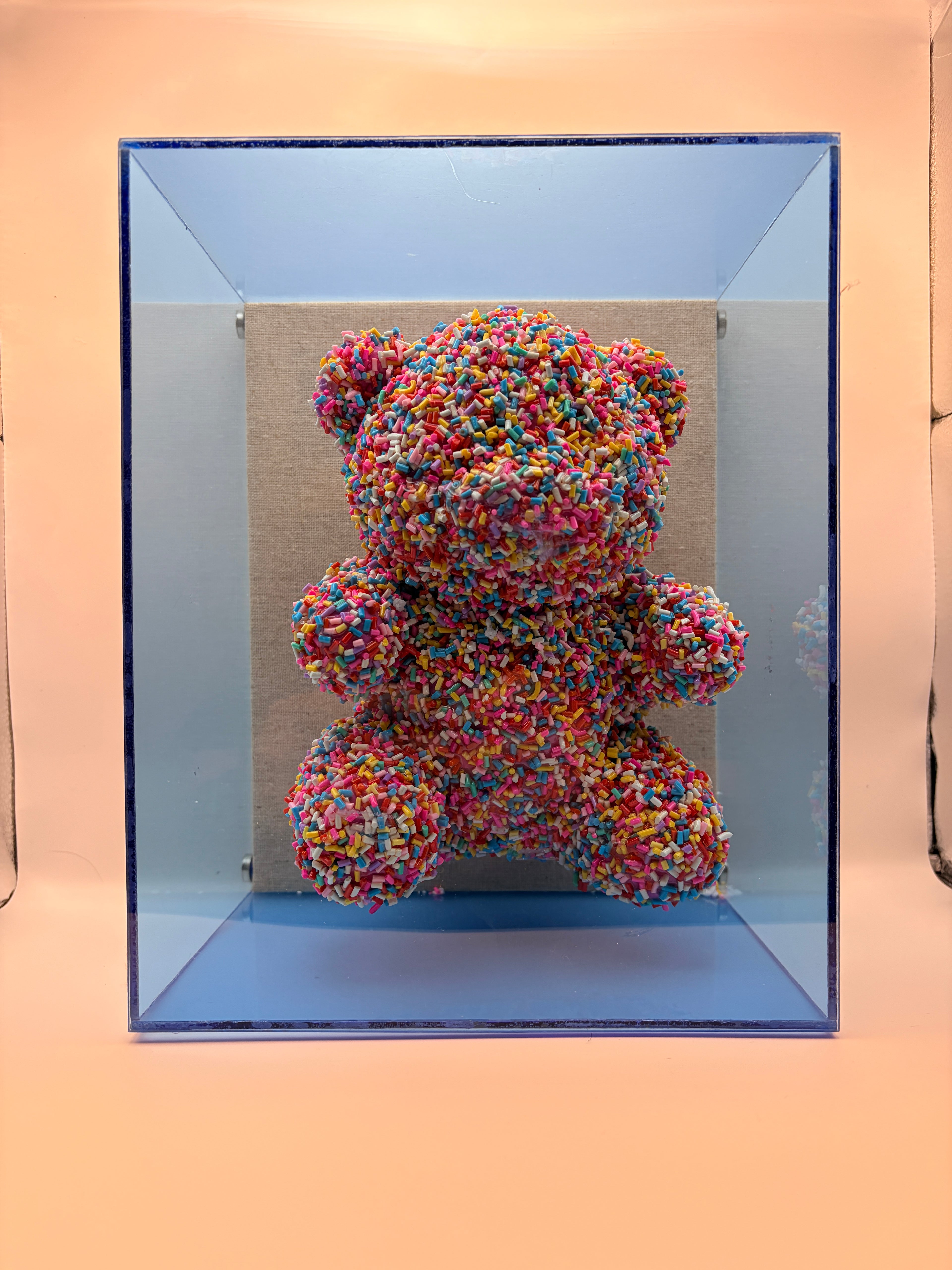 Think Sweet: Sprinkle Gummy Bear Wall Art (Pop Art Acrylic Decor)